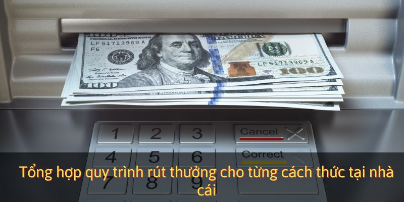 Tổng hợp quy trình rút thưởng cho từng cách thức tại cổng game