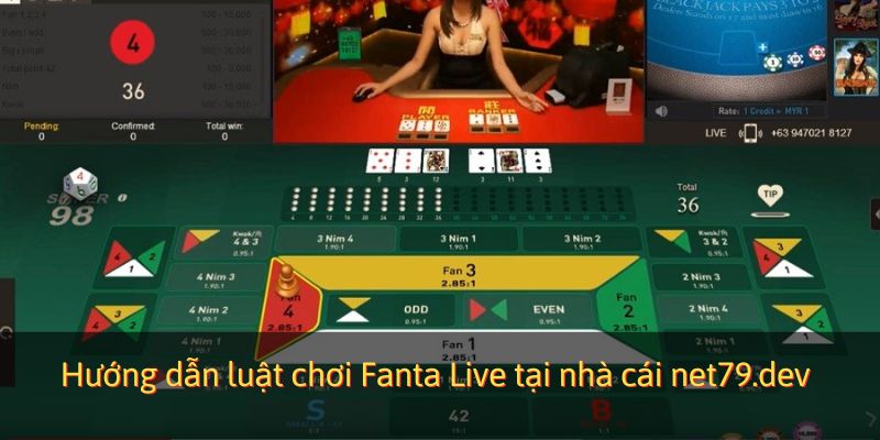 Hướng dẫn luật chơi Fantan Live tại cổng game