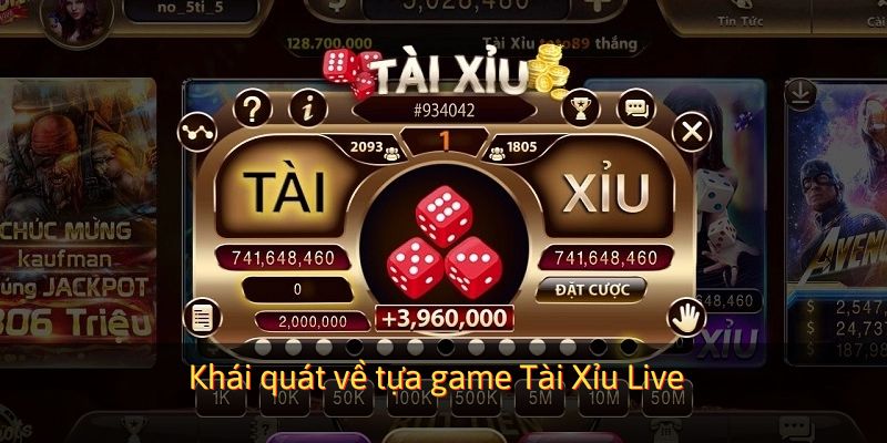 Khái quát về tựa game Tài Xỉu Live