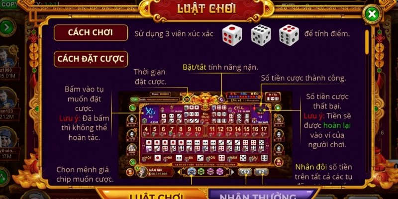 Tỷ lệ trả thưởng hấp dẫn và hiệu ứng hình ảnh sắc nét trong Sicbo